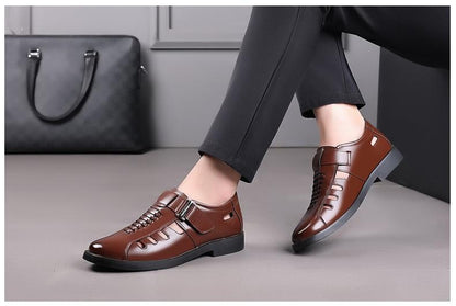 Casual Business Hollowed Out Leather Shoes