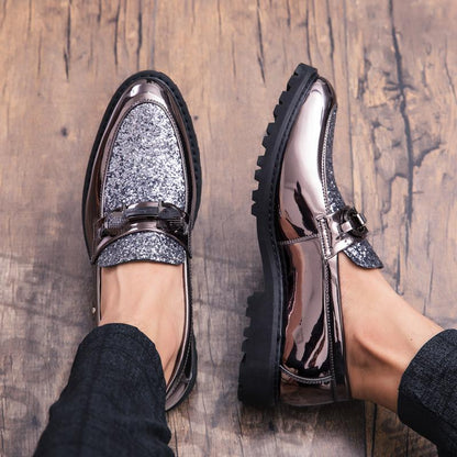 Sequin Shoes Business Formal Leather Shoes