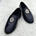 F-18 Black Billionaire Leather Shoes