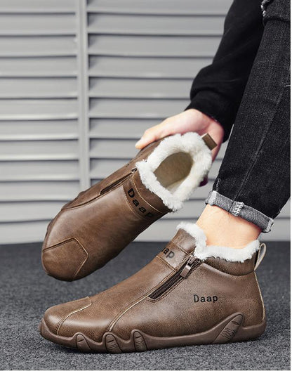 Men's Padded Leather Cowboy Boots